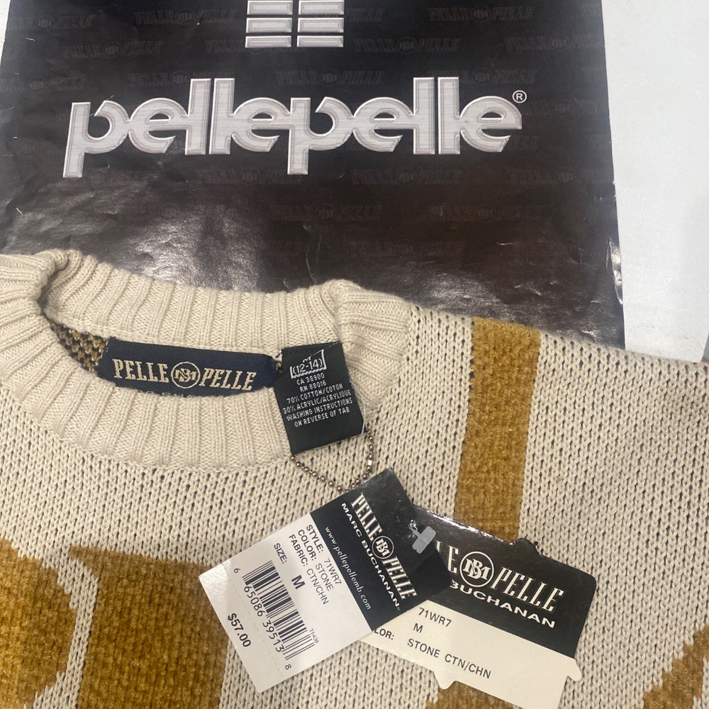 Pelle Pelle Premium Vintage Juniors Fashion Sweater Top Sz 12-14(M) - Picture 4 of 6